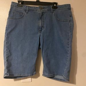 Denim Bermuda shorts